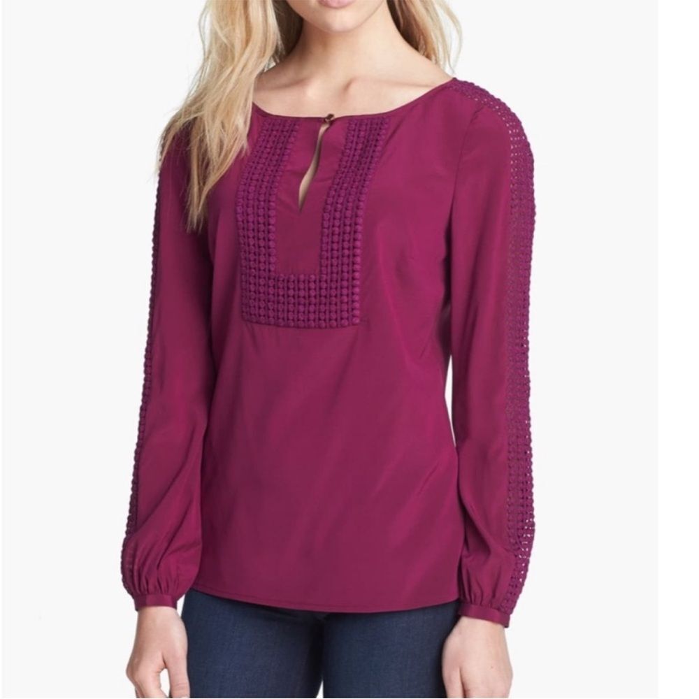 Tory Burch “Lillian” Blouse Size 6 Silk